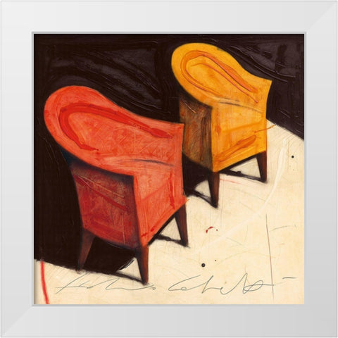 Luce del Ricordo White Modern Wood Framed Art Print by Calvetti, Fabio