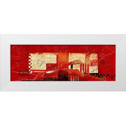 Zt.200905 (red) White Modern Wood Framed Art Print by Nomden, Dinie