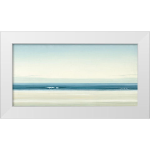 The whispering Sea White Modern Wood Framed Art Print by Reader, Dawn