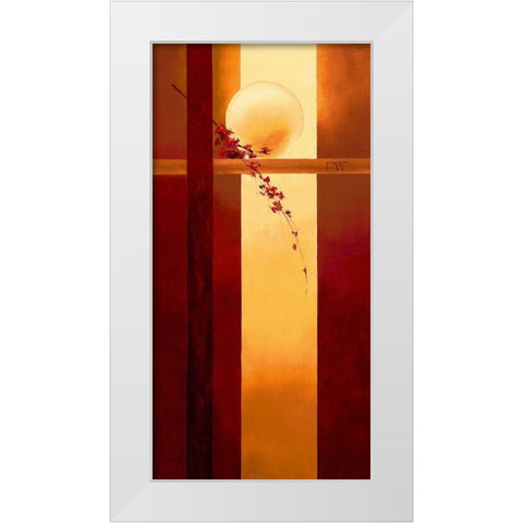 Vers la lumiere White Modern Wood Framed Art Print by Triki, Bernadette