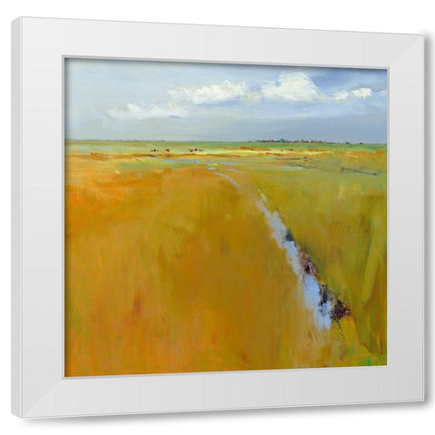 A clear day White Modern Wood Framed Art Print by Groenhart, Jan