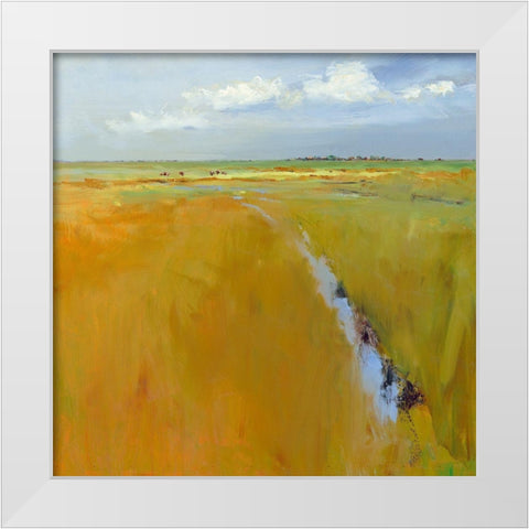 A clear day White Modern Wood Framed Art Print by Groenhart, Jan