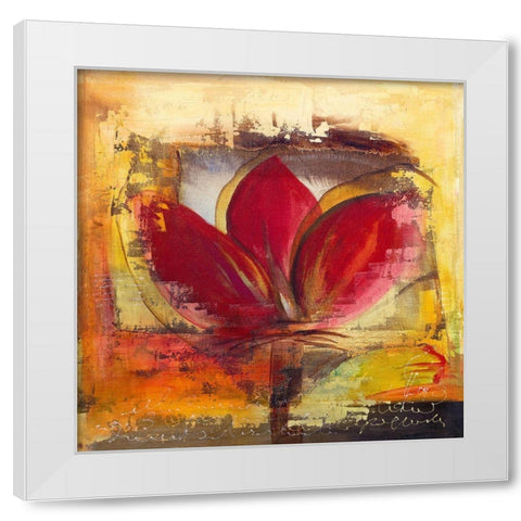 Amor White Modern Wood Framed Art Print by Leys, Gemma