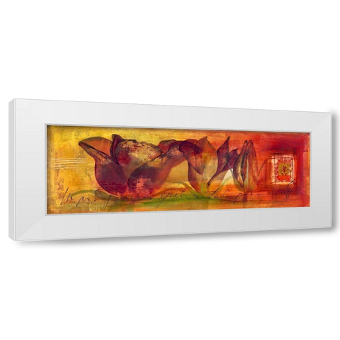 Tu risa II White Modern Wood Framed Art Print by Leys, Gemma
