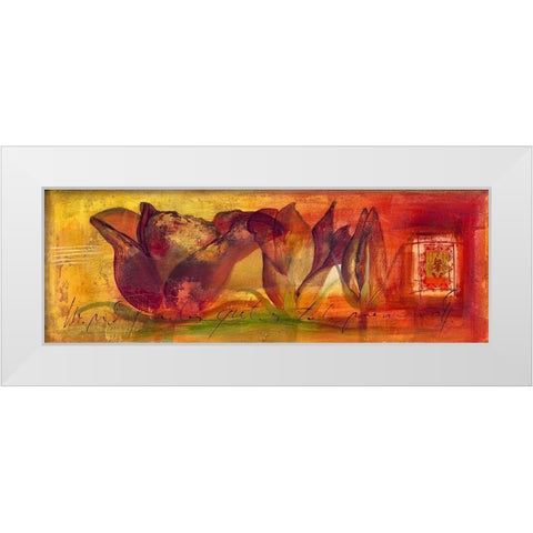 Tu risa II White Modern Wood Framed Art Print by Leys, Gemma