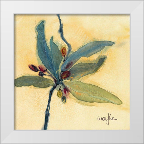 Olivier II White Modern Wood Framed Art Print by Marthe