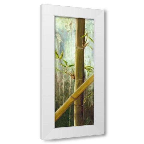 Rainforest I White Modern Wood Framed Art Print by Haggenmacher, Maritta