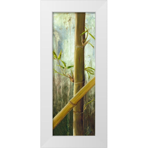 Rainforest I White Modern Wood Framed Art Print by Haggenmacher, Maritta