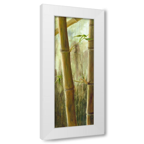 Rainforest III White Modern Wood Framed Art Print by Haggenmacher, Maritta