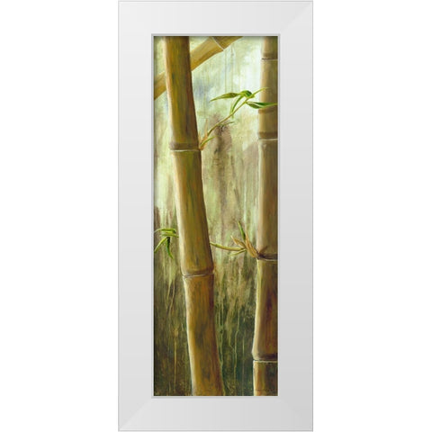 Rainforest III White Modern Wood Framed Art Print by Haggenmacher, Maritta