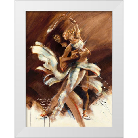 Love the Feeling of Freedom White Modern Wood Framed Art Print by Meijering, Kitty