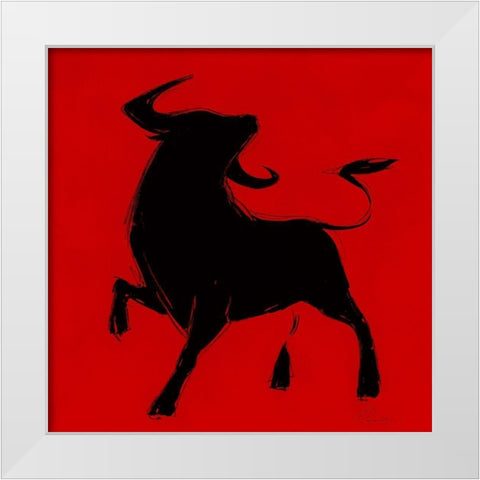 Toro I White Modern Wood Framed Art Print by Panasenko, Inna