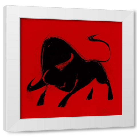 Toro III White Modern Wood Framed Art Print by Panasenko, Inna