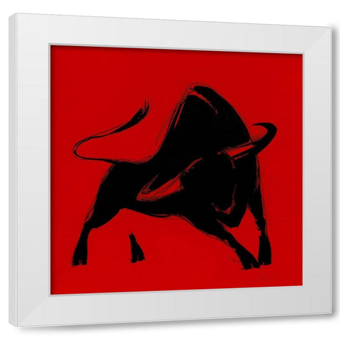 Toro IV White Modern Wood Framed Art Print by Panasenko, Inna