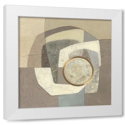 Interwoven White Modern Wood Framed Art Print by Jones, Jodi