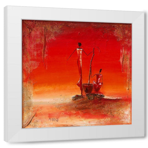 Le mil White Modern Wood Framed Art Print by Marso