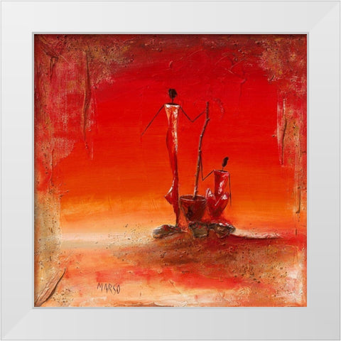 Le mil White Modern Wood Framed Art Print by Marso