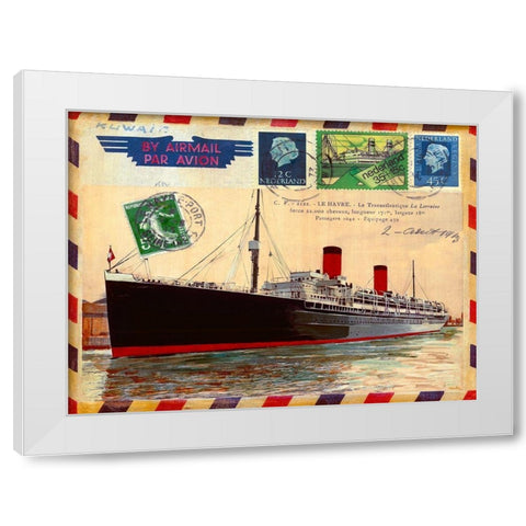 La Lorraine White Modern Wood Framed Art Print by Candon, Frederick