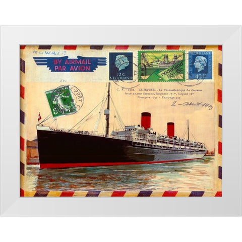 La Lorraine White Modern Wood Framed Art Print by Candon, Frederick