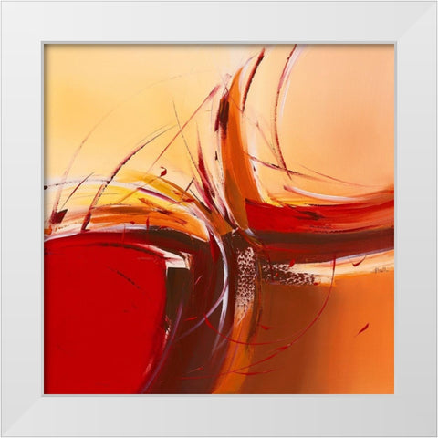 Incandescence White Modern Wood Framed Art Print by Ball, Veronique