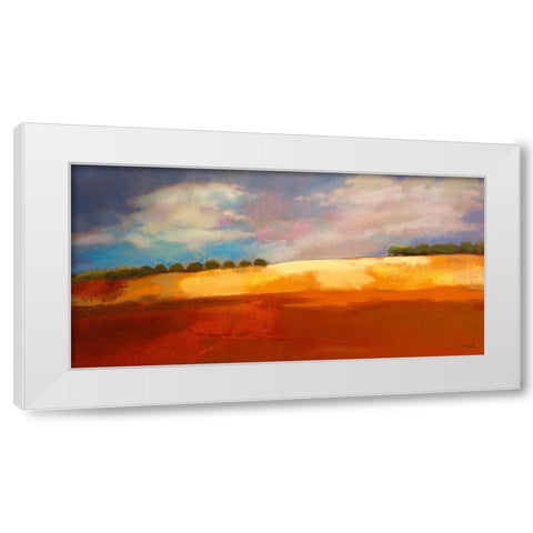 Vers Fes - falaise White Modern Wood Framed Art Print by Mazur-Devaux, Ewa