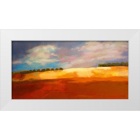 Vers Fes - falaise White Modern Wood Framed Art Print by Mazur-Devaux, Ewa