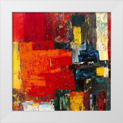 Link - Playing White Modern Wood Framed Art Print by Vilsboll, Anne