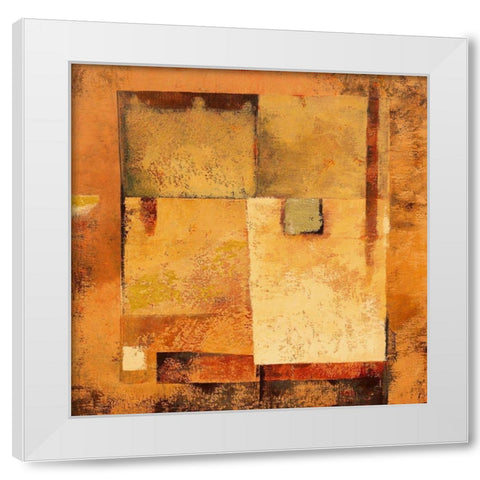 Nubie White Modern Wood Framed Art Print by Grux, Jordane D.