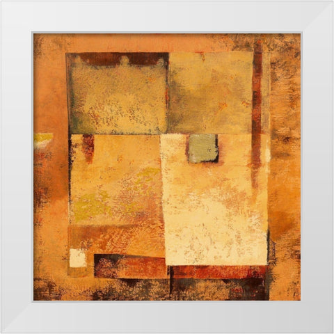 Nubie White Modern Wood Framed Art Print by Grux, Jordane D.