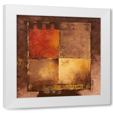 Mali White Modern Wood Framed Art Print by Grux, Jordane D.