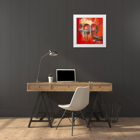 Venise Mysterieuse II White Modern Wood Framed Art Print by Manero, Annie