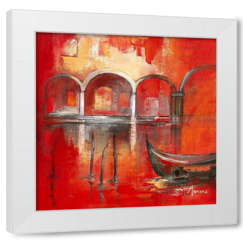 Venise Mysterieuse II White Modern Wood Framed Art Print by Manero, Annie