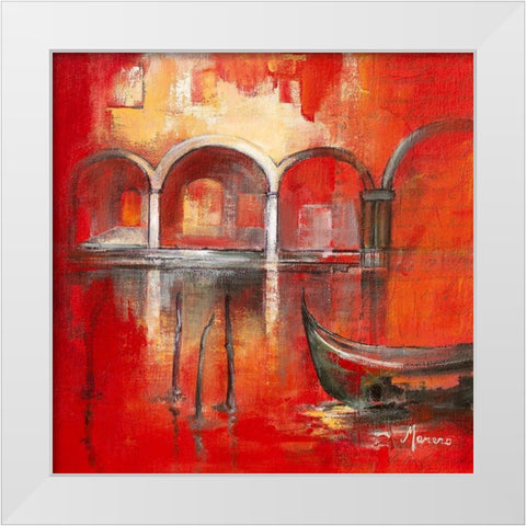 Venise Mysterieuse II White Modern Wood Framed Art Print by Manero, Annie