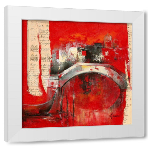Venise Melodie I White Modern Wood Framed Art Print by Manero, Annie