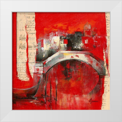 Venise Melodie I White Modern Wood Framed Art Print by Manero, Annie