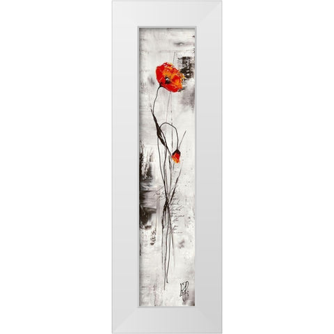 Reve fleurie I White Modern Wood Framed Art Print by Zacher-Finet, Isabelle