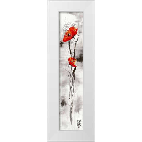 Reve fleurie II White Modern Wood Framed Art Print by Zacher-Finet, Isabelle
