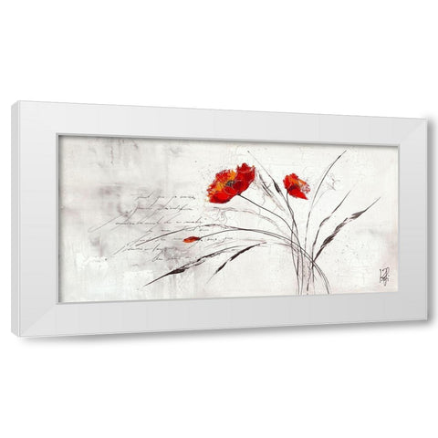 Reve fleurie IV White Modern Wood Framed Art Print by Zacher-Finet, Isabelle