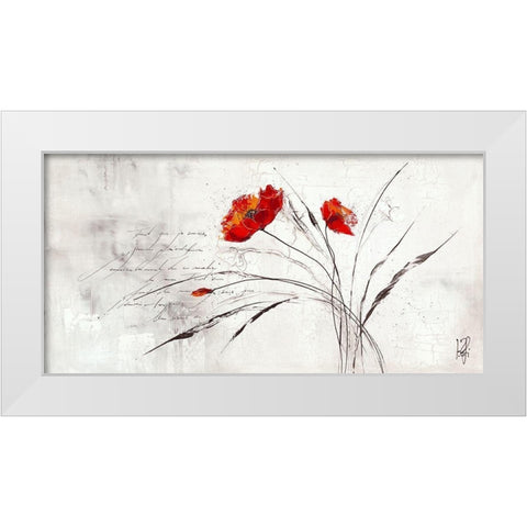 Reve fleurie IV White Modern Wood Framed Art Print by Zacher-Finet, Isabelle