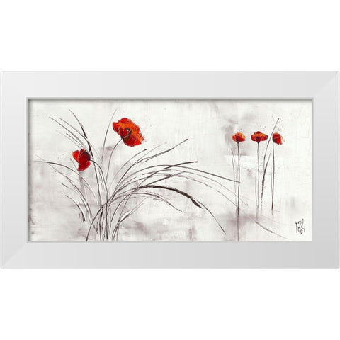 Reve fleurie V White Modern Wood Framed Art Print by Zacher-Finet, Isabelle