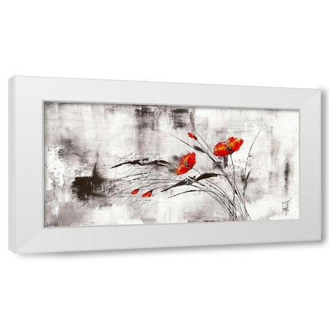 Reve fleurie VI White Modern Wood Framed Art Print by Zacher-Finet, Isabelle