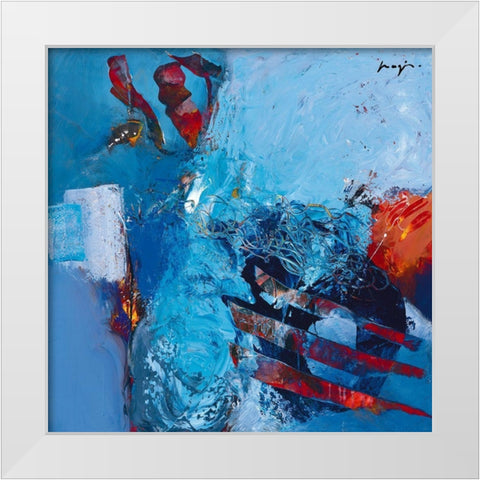 Abysse II White Modern Wood Framed Art Print by Magis, Pascal