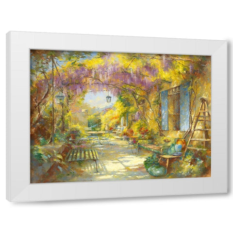 Le chapeau du peintre White Modern Wood Framed Art Print by Messely, Johan