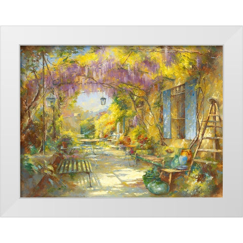 Le chapeau du peintre White Modern Wood Framed Art Print by Messely, Johan