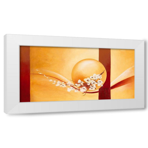 Le temps suspendu White Modern Wood Framed Art Print by Triki, Bernadette