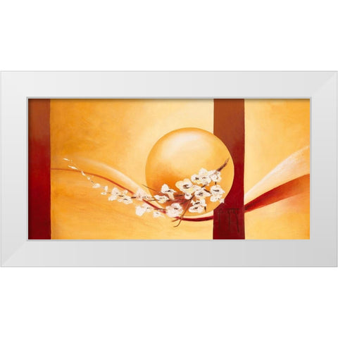 Le temps suspendu White Modern Wood Framed Art Print by Triki, Bernadette