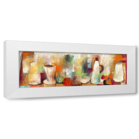 Stillleben V White Modern Wood Framed Art Print by Daniel, Manuela