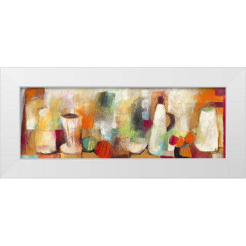 Stillleben V White Modern Wood Framed Art Print by Daniel, Manuela