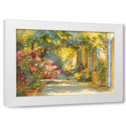 Explosion White Modern Wood Framed Art Print by Messely, Johan