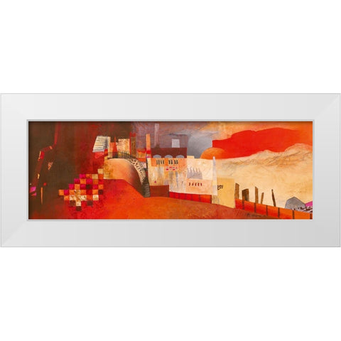 Industrial Landscape 2 White Modern Wood Framed Art Print by Holtkamp, Margreet